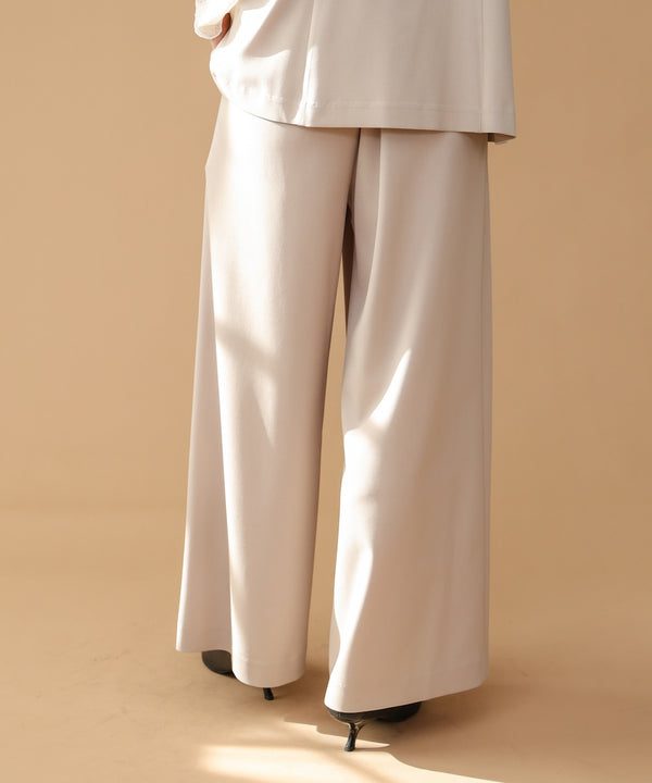 “はあちゅうコラボceremonystyle”ラップワイドパンツ