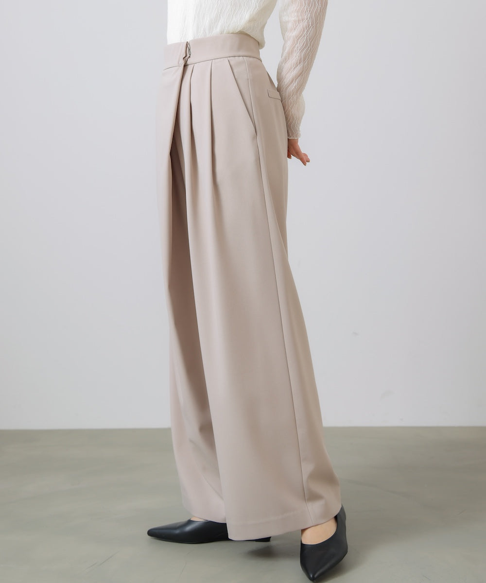 “はあちゅうコラボceremonystyle”ラップワイドパンツ