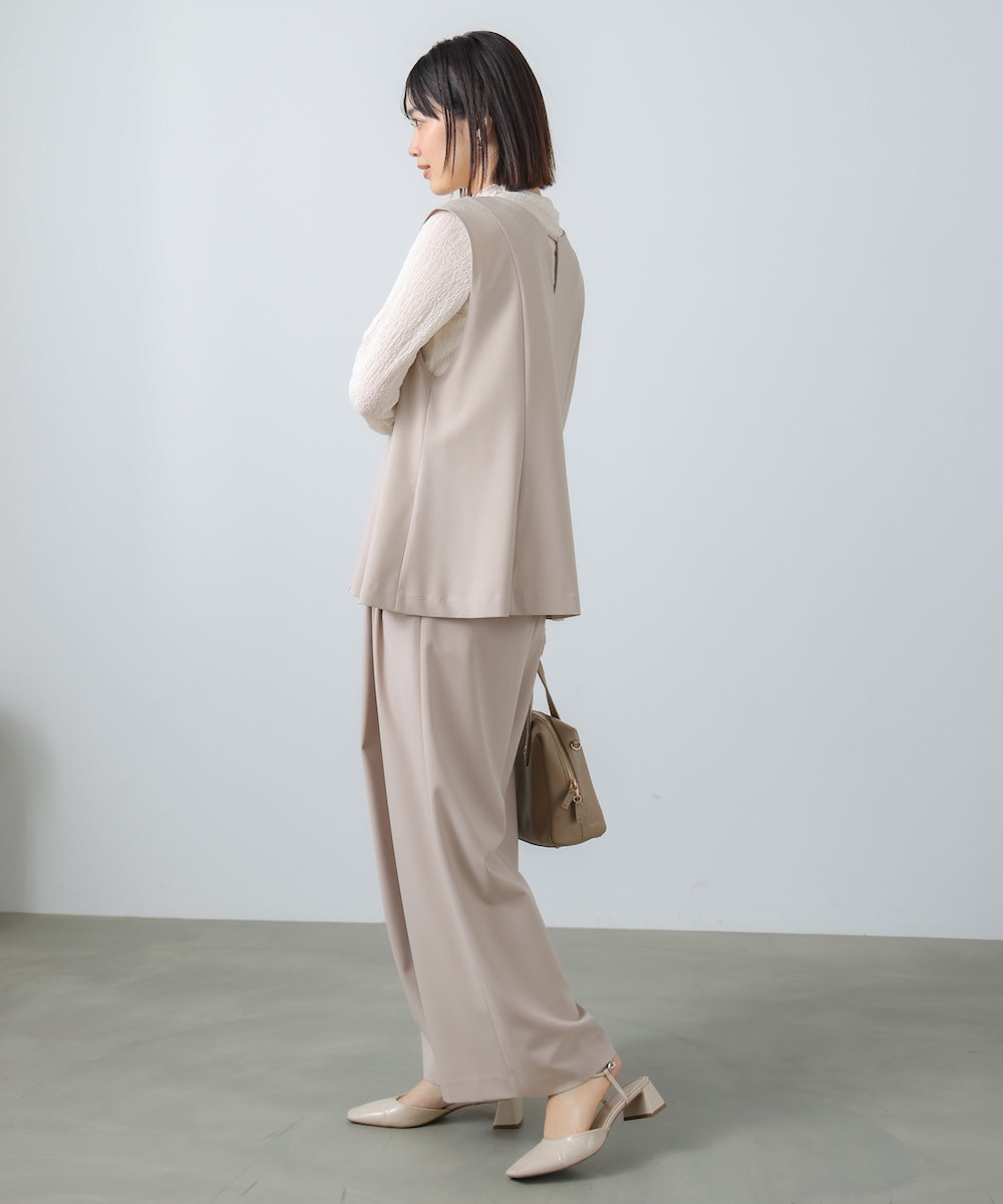 “はあちゅうコラボceremonystyle”ラップワイドパンツ