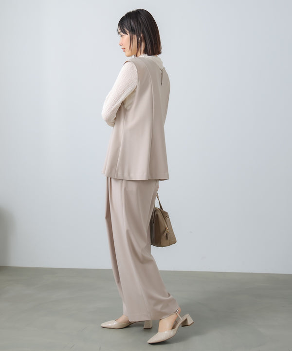 “はあちゅうコラボceremonystyle”ラップワイドパンツ