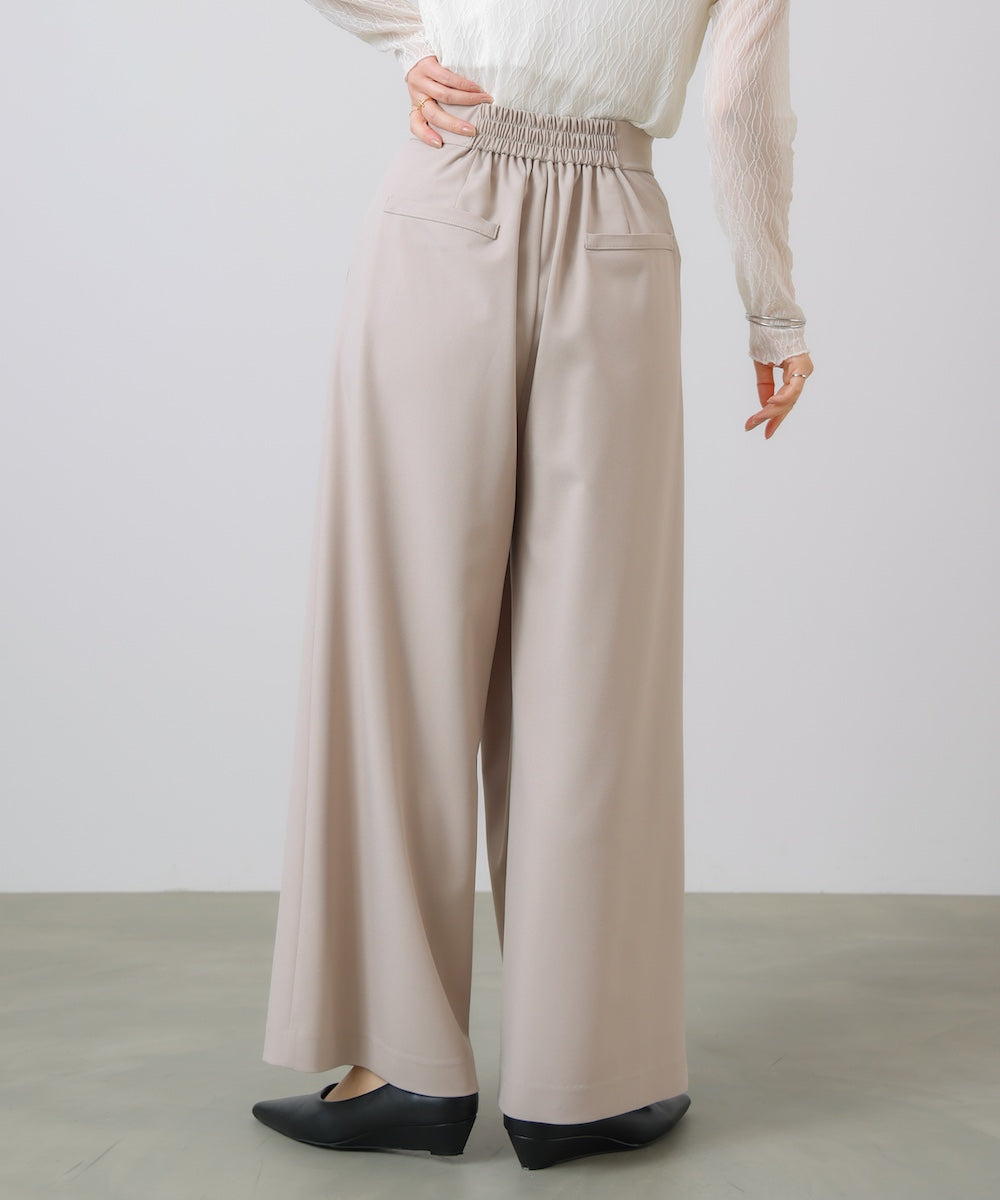 “はあちゅうコラボceremonystyle”ラップワイドパンツ