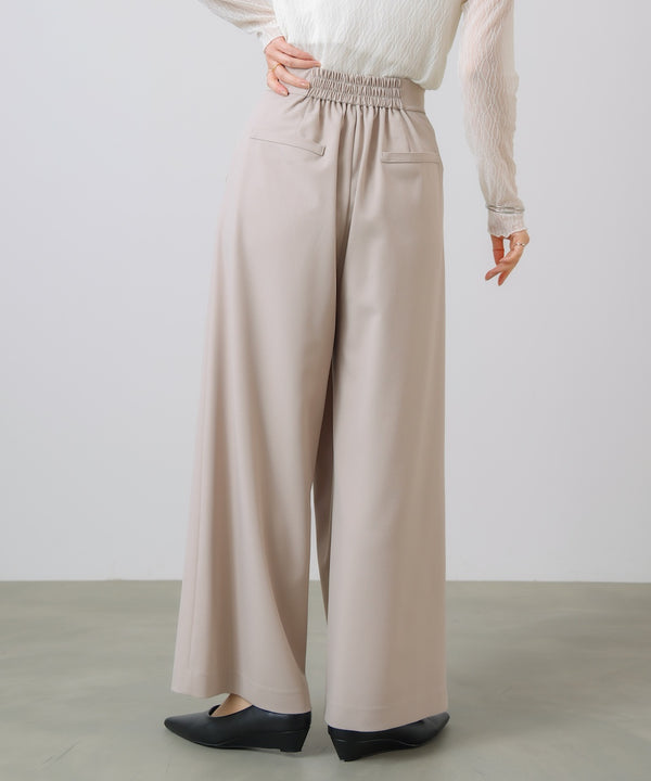 “はあちゅうコラボceremonystyle”ラップワイドパンツ