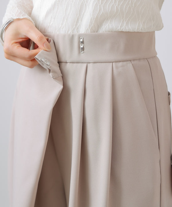 “はあちゅうコラボceremonystyle”ラップワイドパンツ