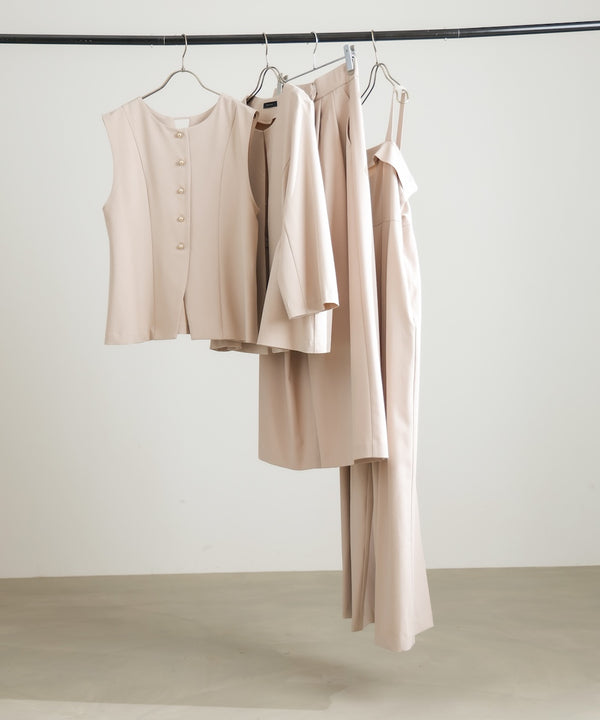 “はあちゅうコラボceremonystyle”ラップワイドパンツ