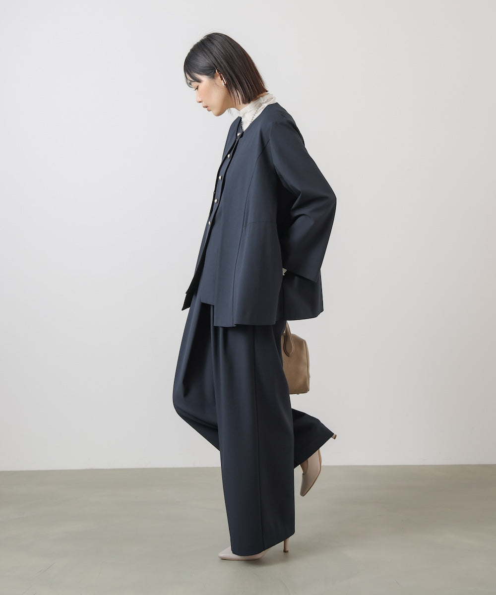 “はあちゅうコラボceremonystyle”ラップワイドパンツ