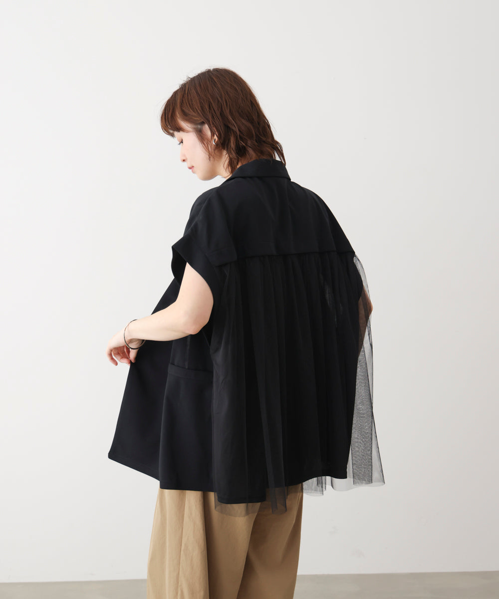 シフォン切替ジャケット