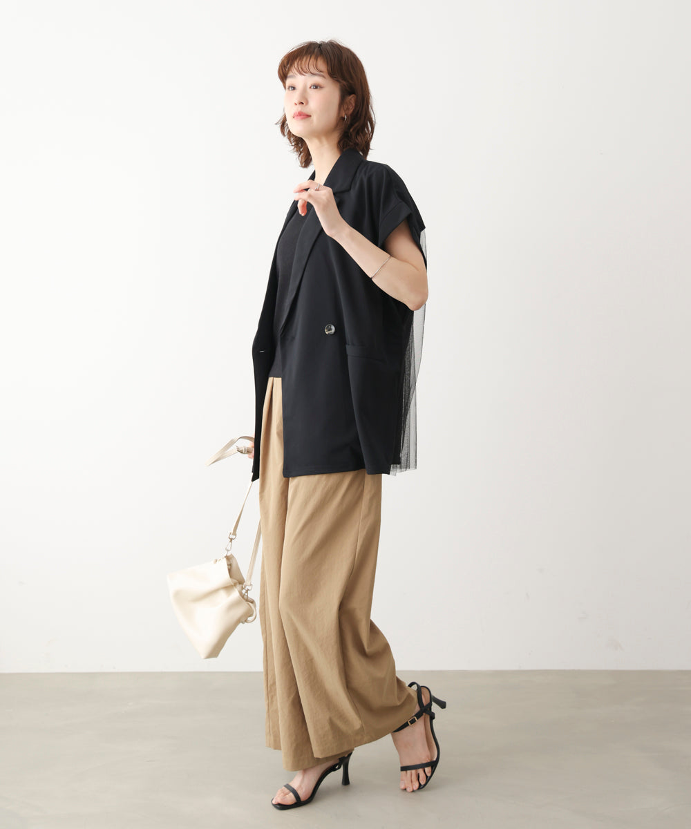 シフォン切替ジャケット