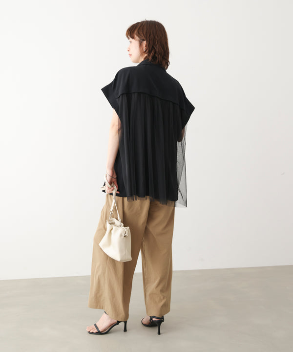 シフォン切替ジャケット