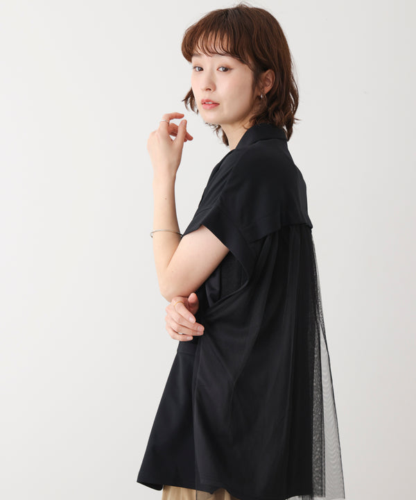 シフォン切替ジャケット