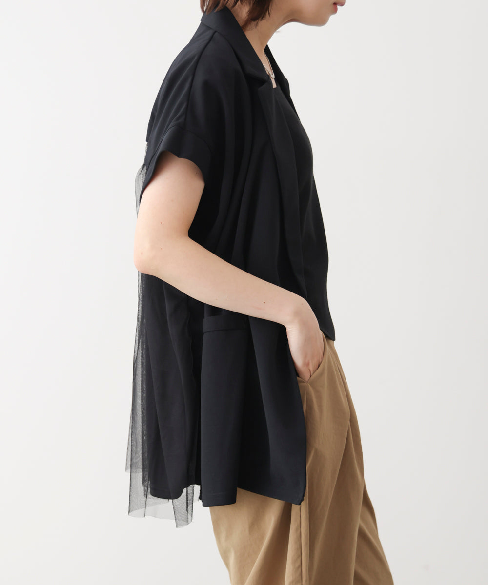 シフォン切替ジャケット