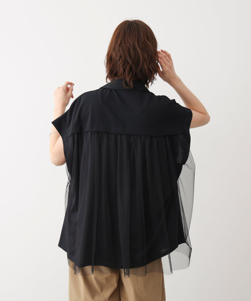 シフォン切替ジャケット