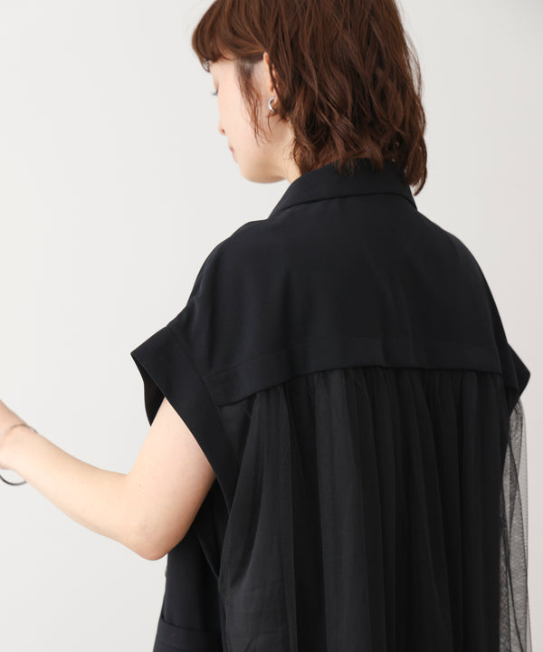 シフォン切替ジャケット