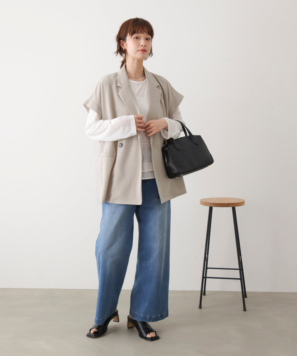 シフォン切替ジャケット