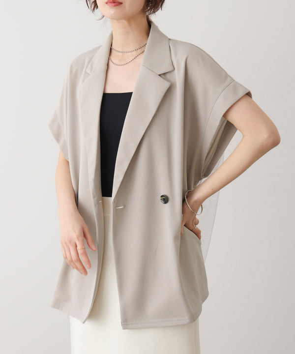 シフォン切替ジャケット