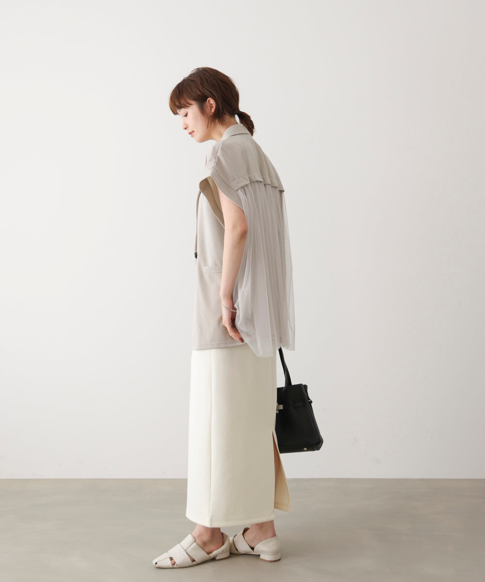 シフォン切替ジャケット