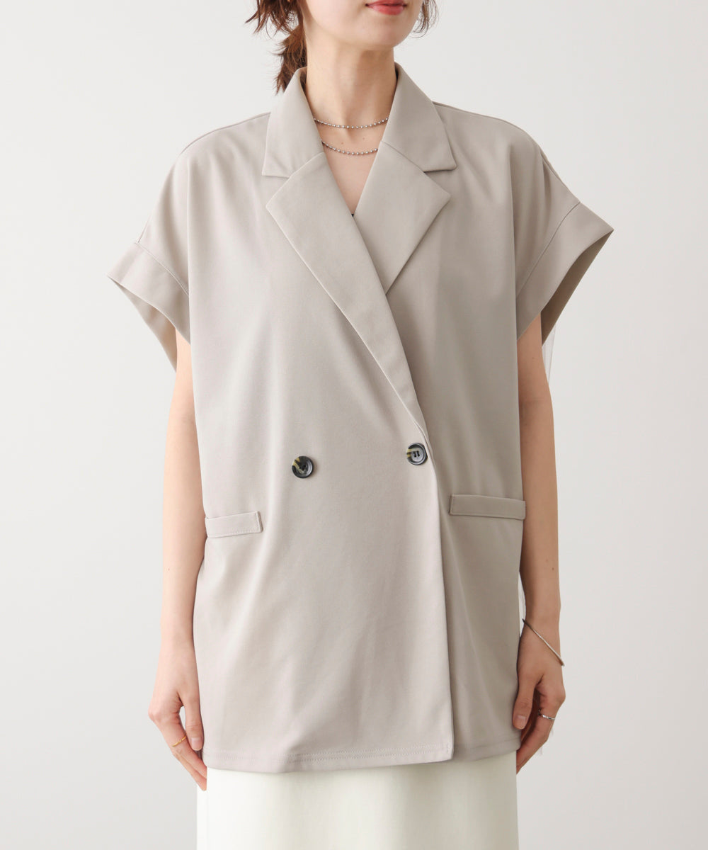 シフォン切替ジャケット