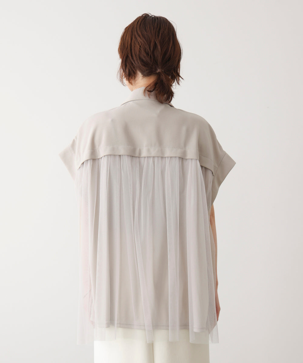 シフォン切替ジャケット