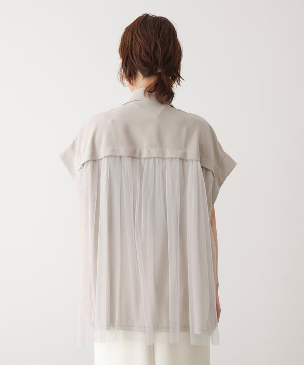 シフォン切替ジャケット