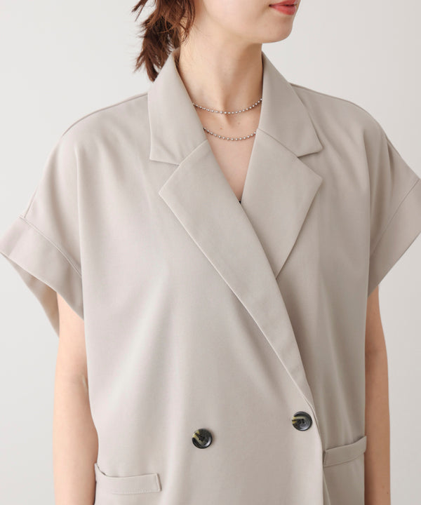 シフォン切替ジャケット