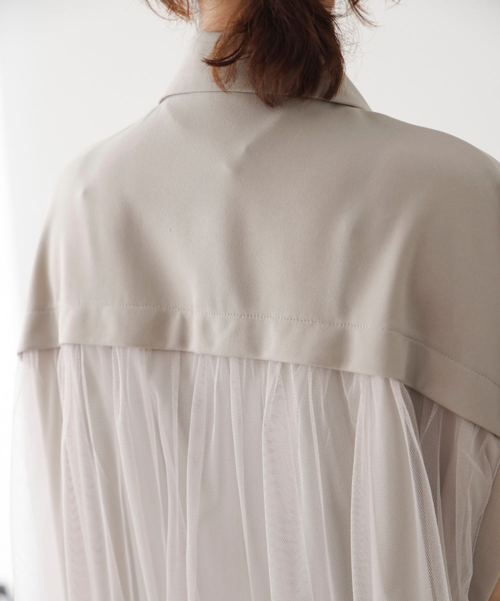 シフォン切替ジャケット