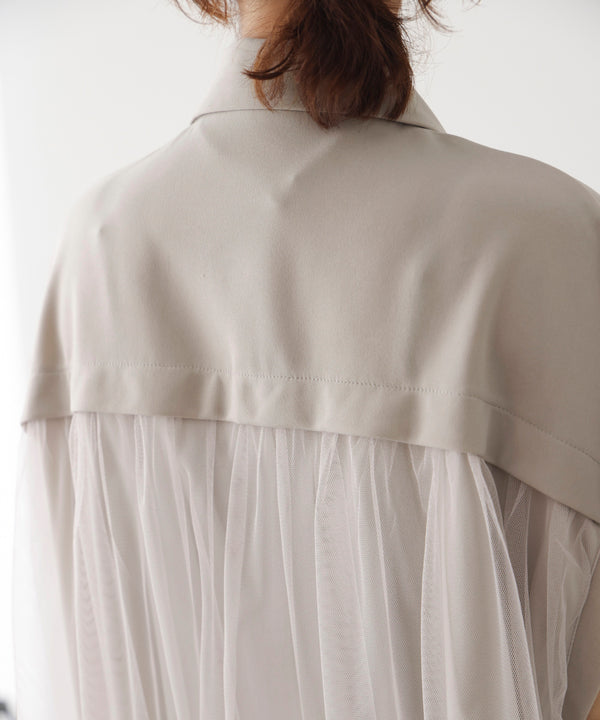 シフォン切替ジャケット