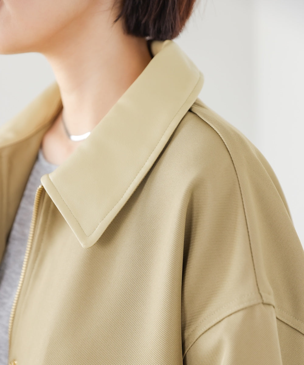 襟切替ブルゾン［2/20発送予定］