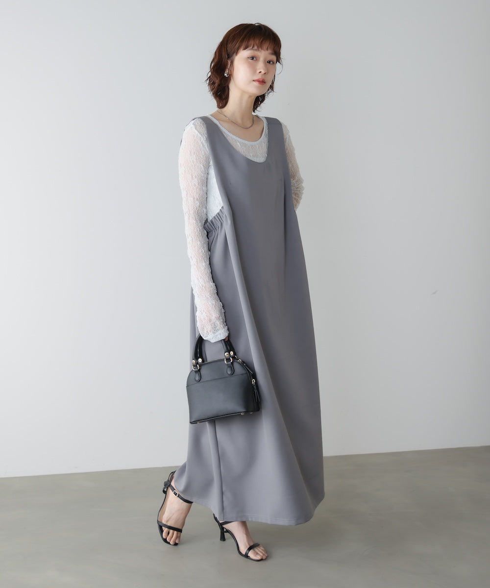 【WEB限定】ポンチジャンパースカート