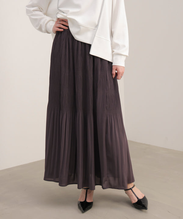 ワッシャーティアードスカート