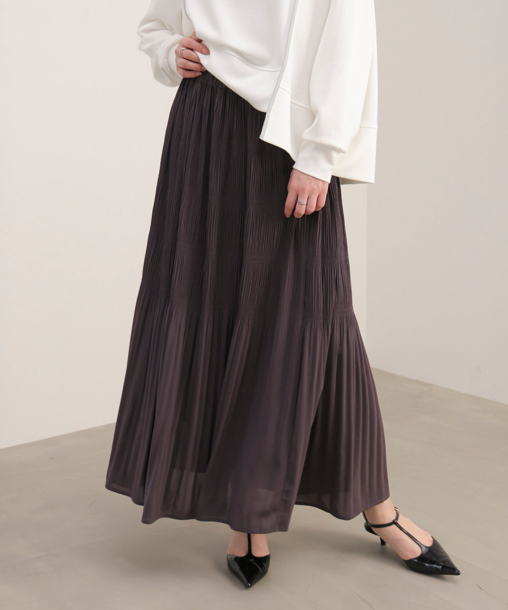 ワッシャーティアードスカート