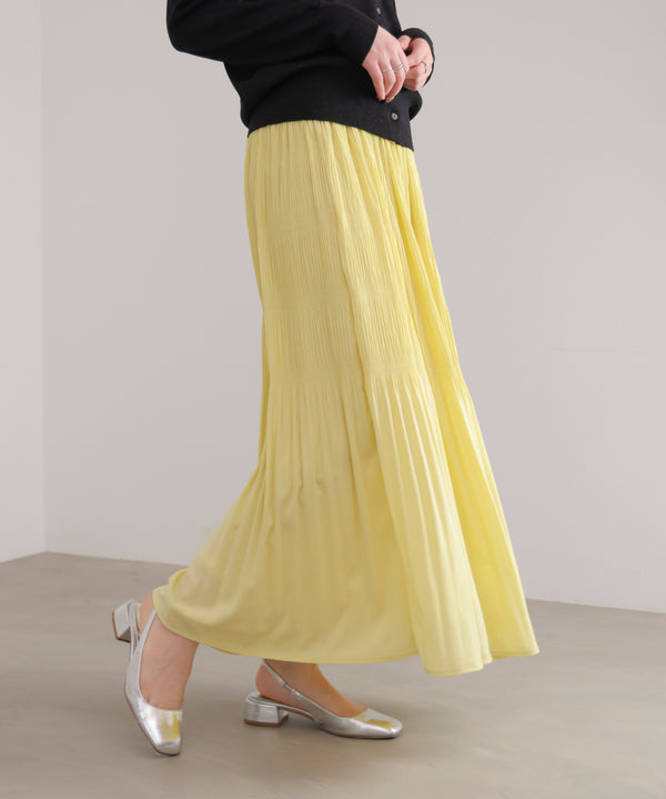 ワッシャーティアードスカート