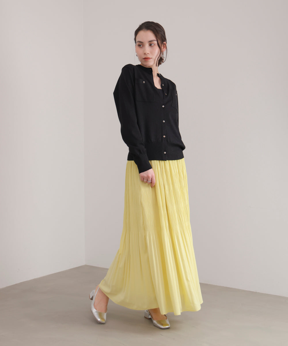 ワッシャーティアードスカート