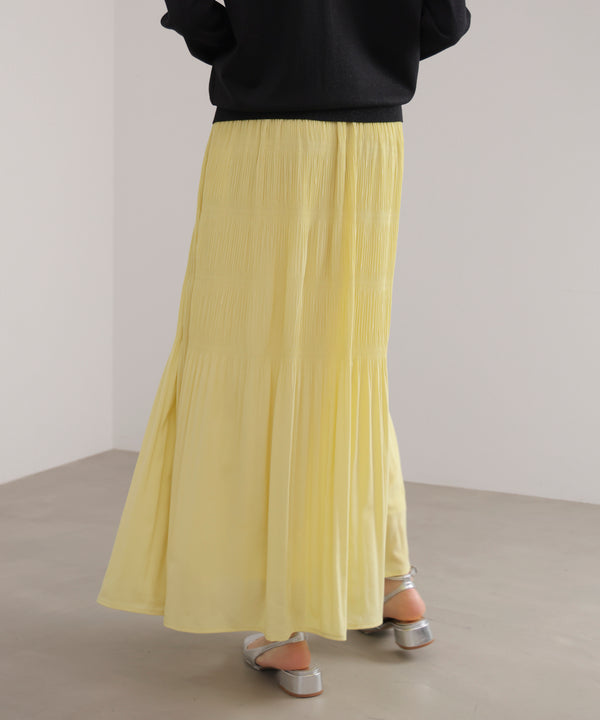 ワッシャーティアードスカート