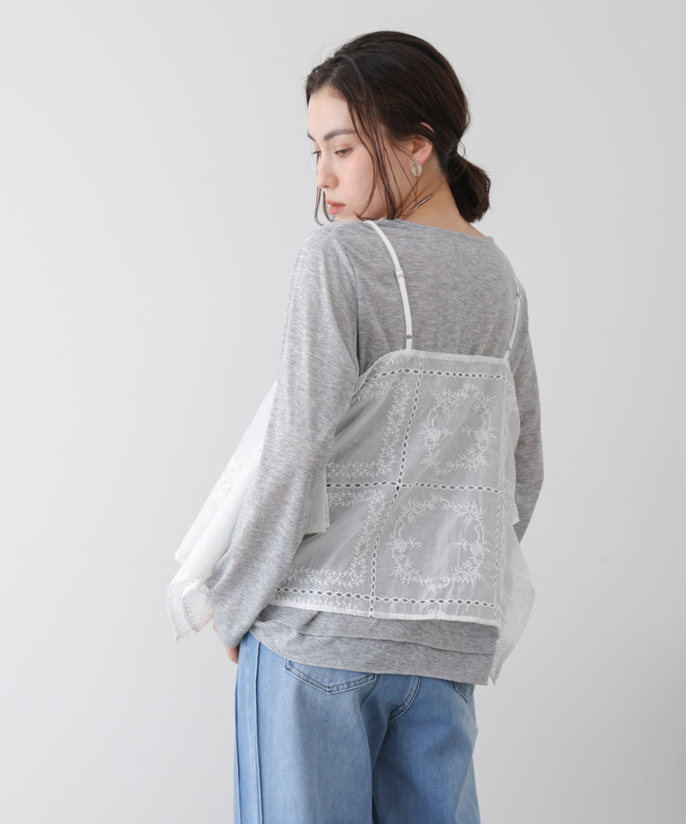 【WEB限定】パッチワーク刺繍キャミソール