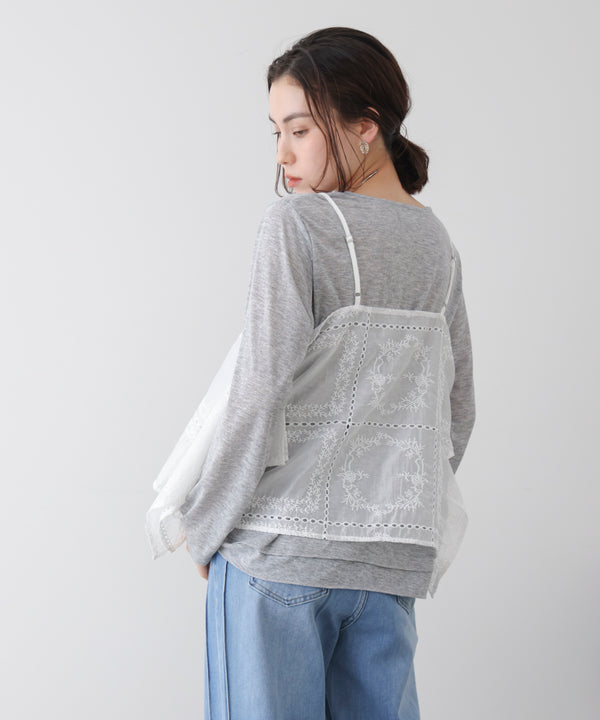【WEB限定】パッチワーク刺繍キャミソール