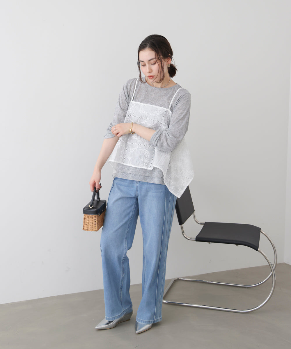 【WEB限定】パッチワーク刺繍キャミソール