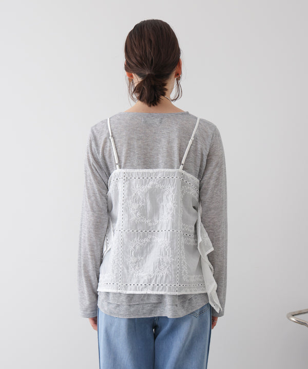 【WEB限定】パッチワーク刺繍キャミソール