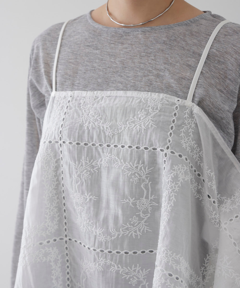 【WEB限定】パッチワーク刺繍キャミソール