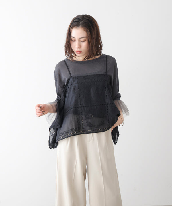 【WEB限定】パッチワーク刺繍キャミソール