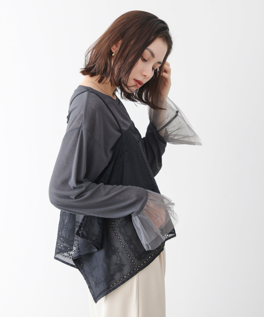 【WEB限定】パッチワーク刺繍キャミソール