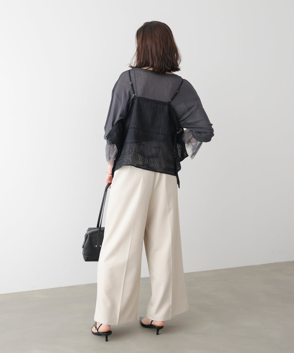 【WEB限定】パッチワーク刺繍キャミソール