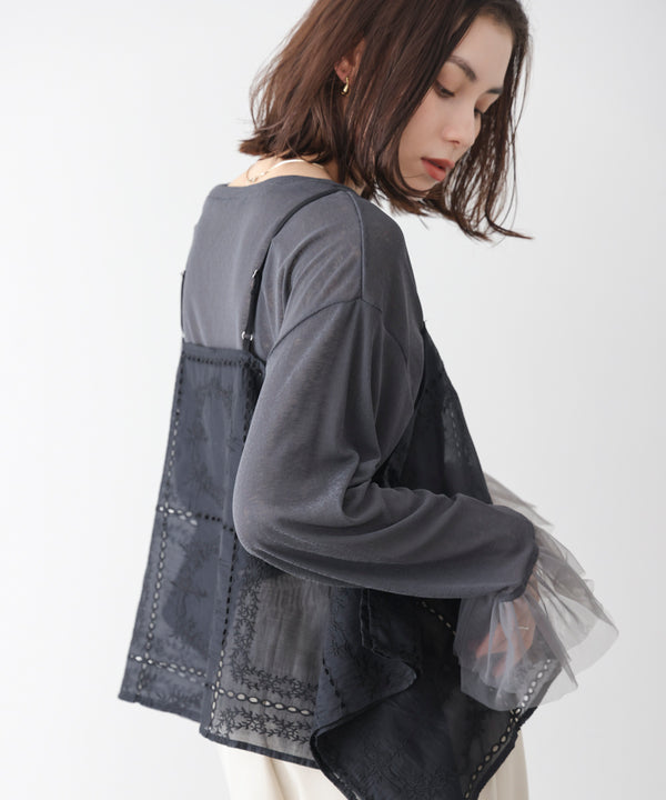 【WEB限定】パッチワーク刺繍キャミソール