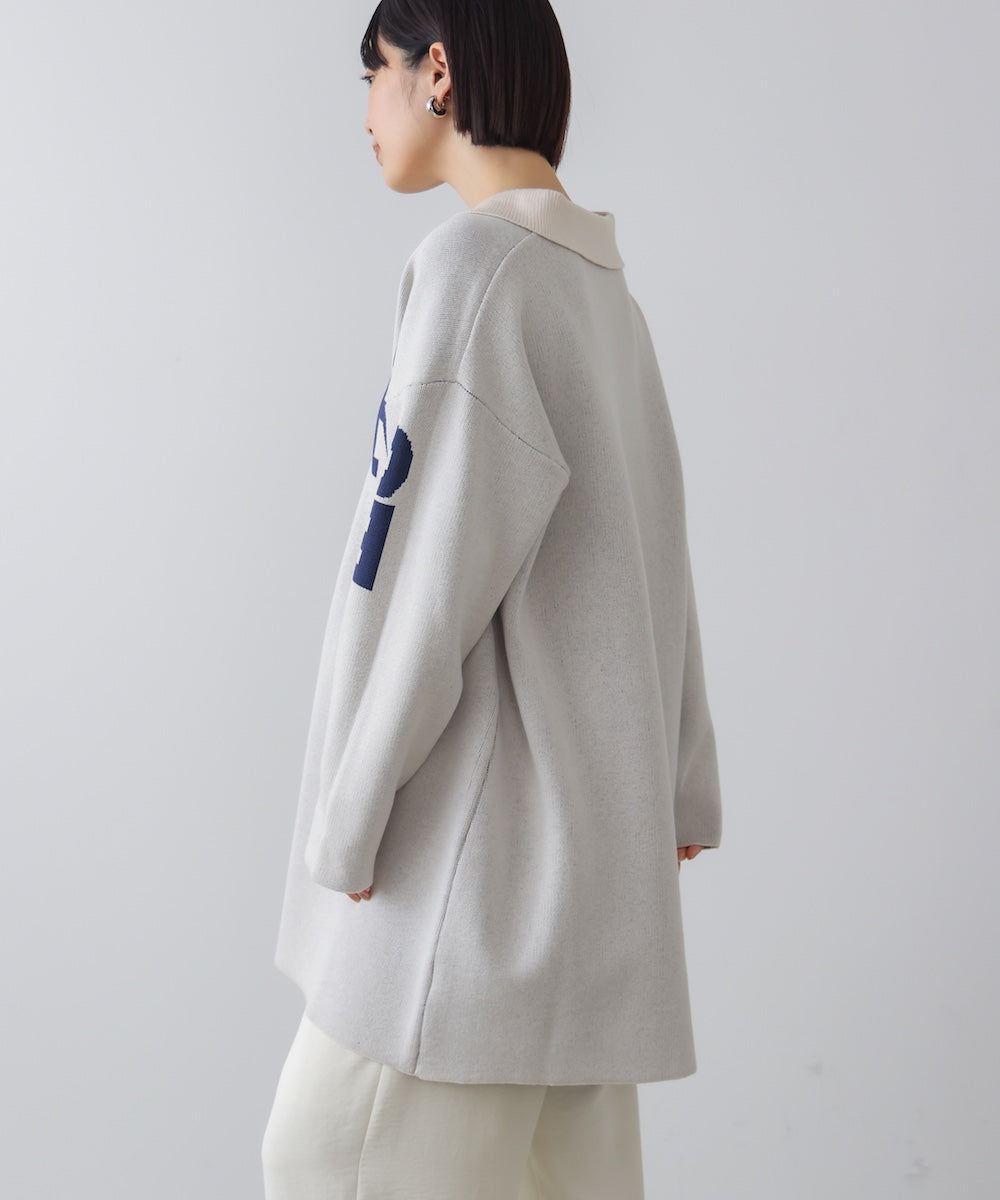 【WEB限定】襟付きロゴニットチュニック