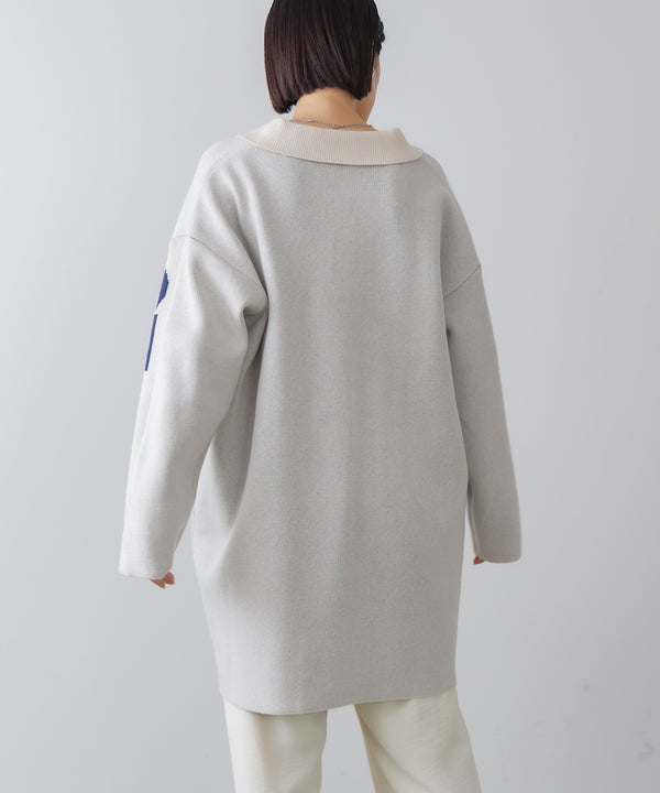 【WEB限定】襟付きロゴニットチュニック