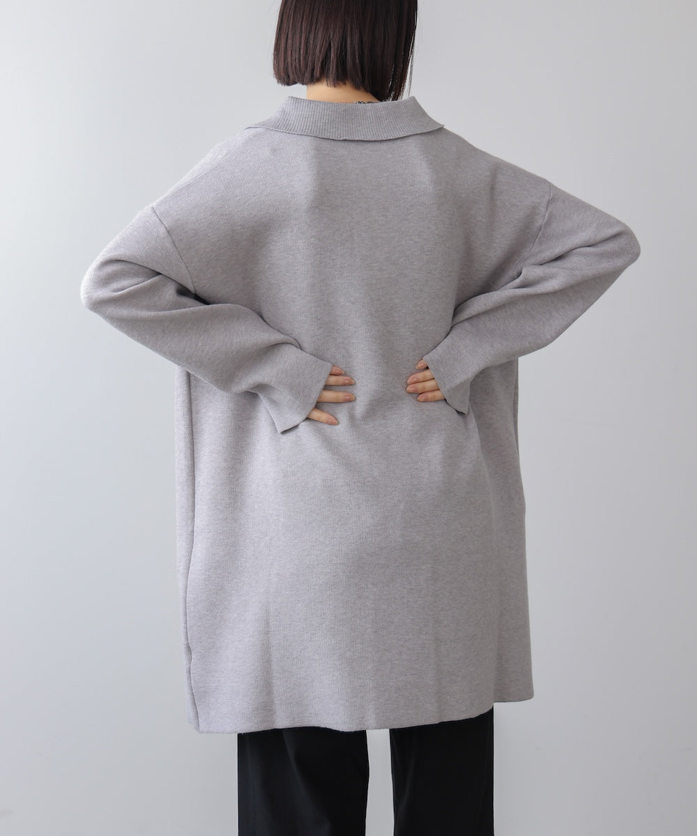【WEB限定】襟付きロゴニットチュニック