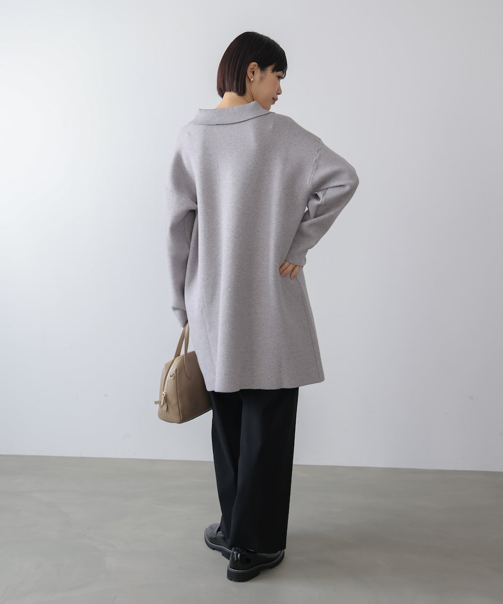 【WEB限定】襟付きロゴニットチュニック