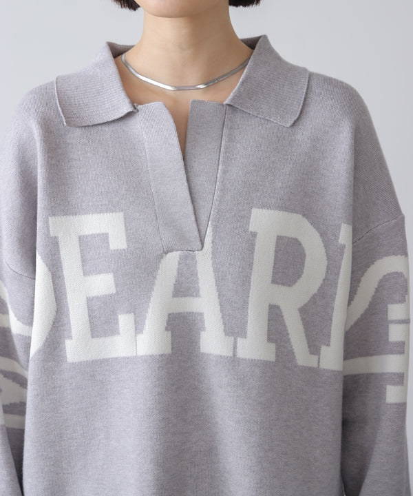 【WEB限定】襟付きロゴニットチュニック