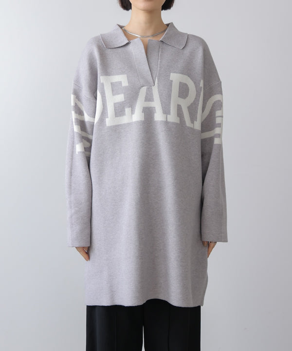 【WEB限定】襟付きロゴニットチュニック