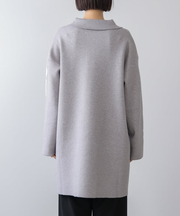 【WEB限定】襟付きロゴニットチュニック