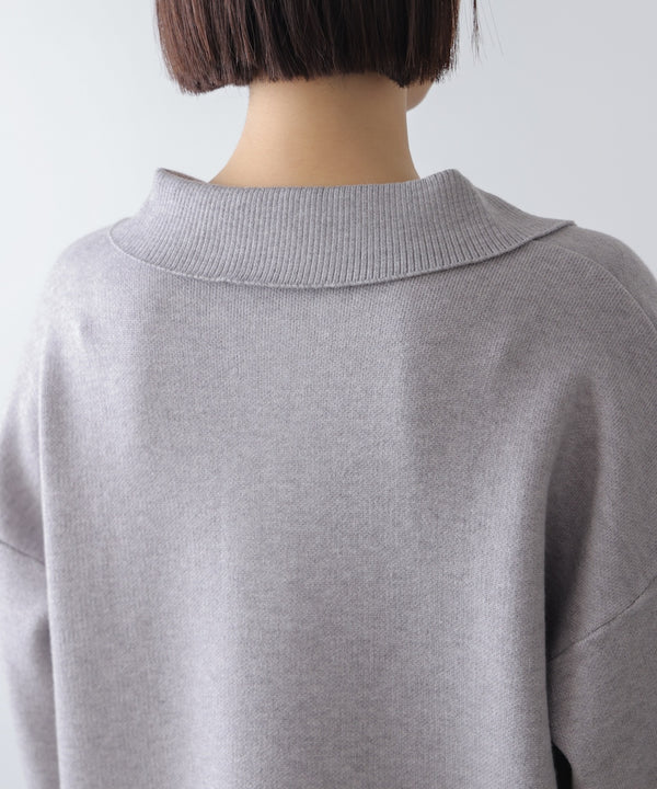 【WEB限定】襟付きロゴニットチュニック