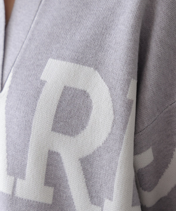 【WEB限定】襟付きロゴニットチュニック